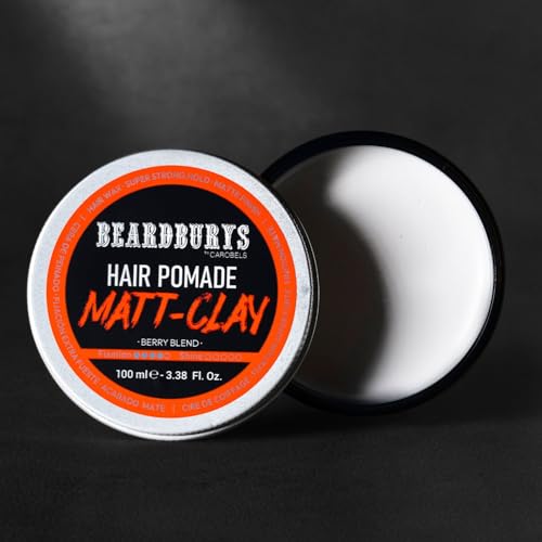 Beardburys Matt Clay Hair Pomade for Men, Strong Hold, Easy Wash Out 100ml – vue 4