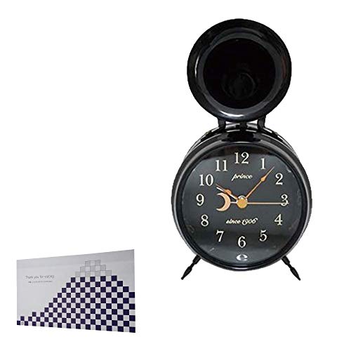 Prince Bugle Clock(ブラック/105mm×85mm×170mm/250g)置時計 目覚まし時計 アラート プリンス