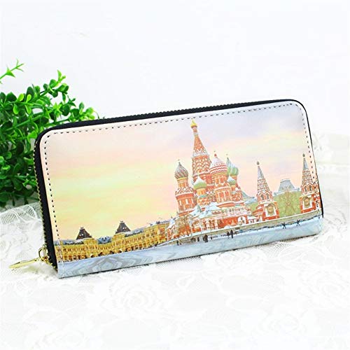 Preisvergleich Produktbild Handtasche Mappengeldbeutel Geldbörse Damen Handtasche Frauen Lange Mappenkartenbeuteltasche Notizblock (Color : As Photo, Size : M)