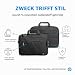 HP Professional Laptop-Tasche 15,6 Zoll, Wasserabweisende Tasche mit RFID-Schutz, Trolley-Durchführung und gepolstertem Laptop-Fach, Schwarz