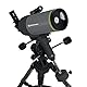 Bresser Teleskop FirstLight 100/1400-Maksutov-Teleskop mit Smartphone-Kamera-Adapter inklusive Montierung, Stativ und Zubehör