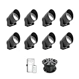 Haven Lighting 9 Series Pro Landscape Lighting Kit - Professional-Grade App Controlled Smart Lights with WiFi - Color Changing Exterior House Lighting, 8-Up LED Lights