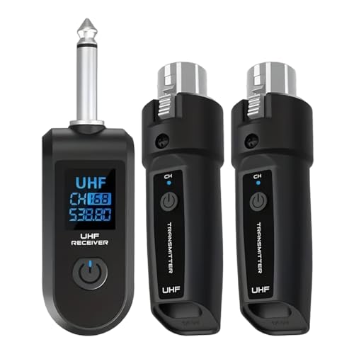 Kustimantu Adaptador De Micrófono Inalámbrico | Conector De Micrófono - Kit Adaptador De Audio Inalámbrico Alcance 15 M,Para TV Soundbar Estéreo Audio Mezclador Guitarra Radio Streaming Musical