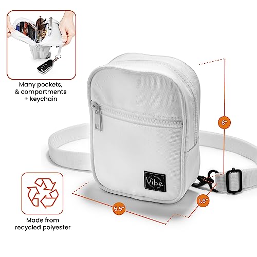 Image of Crossbody Sling Bag for Women Men 5in1 Multi-Use from Recycled Polyester Belt Bag Cross Body Backpack Fanny Pack Purse