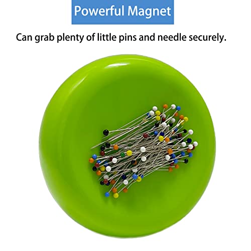 Dolstar Magnetic Pin Cushion With 100 Plastic Head Pins, Magnetic Pins Holder For Sewing Quilting #TOP2