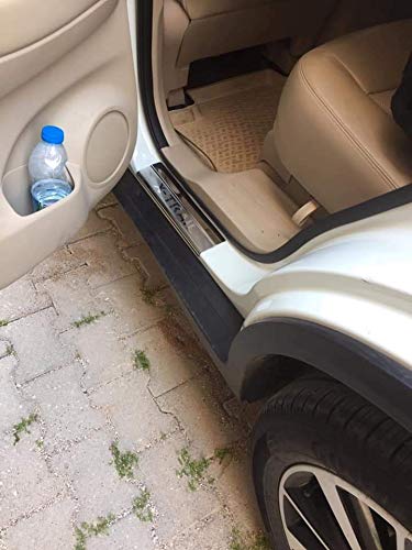 X-Trail T32 - Protezione antigraffio per battitacco in acciaio inox cromato, 4 porte (dal 2014 in poi)