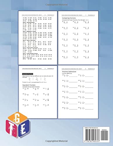 Fractions, Decimals, Percents and Ratio Mastery, workbooks for Kids - Grade 4-8: 774 Fun and Engaging Activities with over 40 types of workbooks for Kids Age 6-12 (K-12 Math Mastery) - Image 2