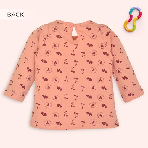 Image of LuvLap Baby Girls 100% Cotton Full Sleeve Girls Top, Pack of 02