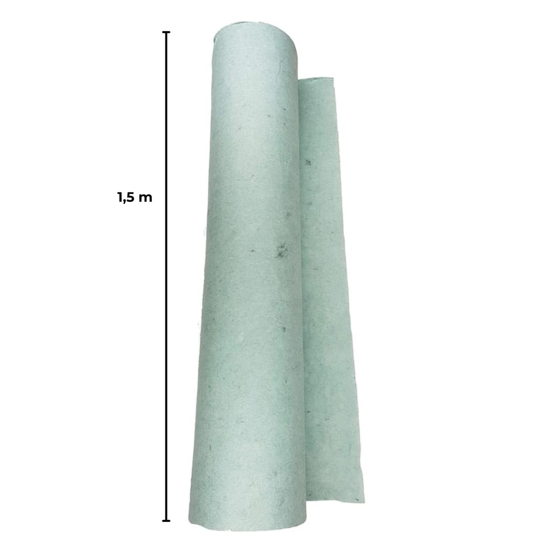 EINSIDE Geotextilvlies 200 g/m², Drainagevlies und Filtervlies, 1,5 × 50 m | Filtervlies Verhindert Staunässe und verbessert die Bodendurchlässigkeit