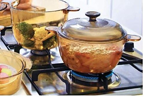 Miniatura 2 de VISIONS 3738 - Olla de vidrio pirocerámico de 3,5 litros con tapa de vidrio, color ámbar