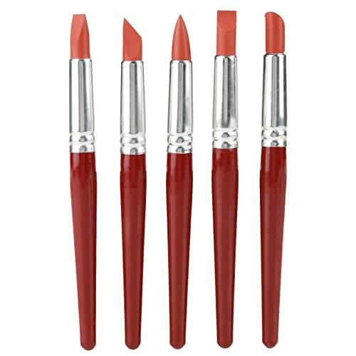 Rubber Pottery Clay Shaper Clay Pottery Sculpture Pen Clay Sculpting Tool Clay Pottery Sculpture Pen Kit for Modeling Wipe Out