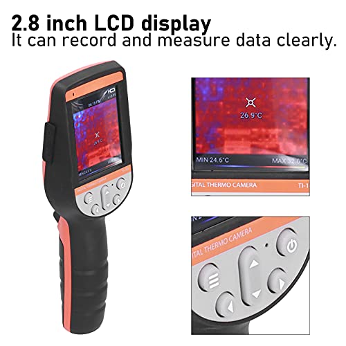 IR-Infrarot-Wärmebildkamera,Tragbare 19200 Pixel 2,8" LCD-Bildschirm Li-Ion-Akku Infrarotkamera,640 X 480 Optisches Objektiv,IP65 Wasserdichte Wärmebildkamera,2 Meter Fallbeständigkeit – Bild 3