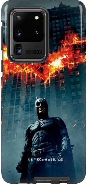 Skinit Pro Phone Case Compatible with Galaxy S20 Ultra 5G - Officially Licensed DC Comics Batman Dark Knight Rises Poster Design