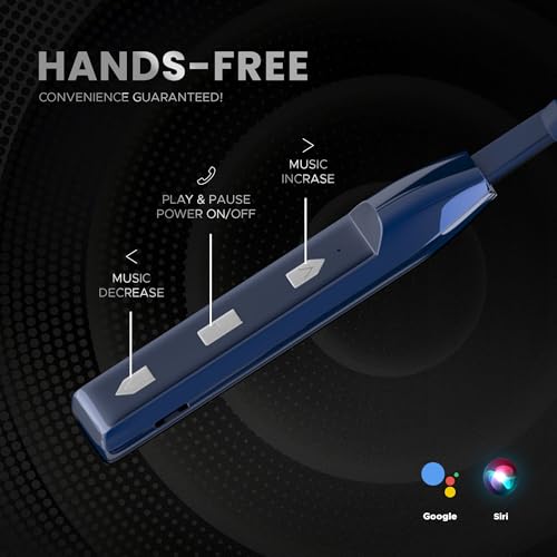 Image of AROMA NB119 Tune Upto 48 Hours Playtime*, Fast Charging, Dual Pairing, Bluetooth Neckband