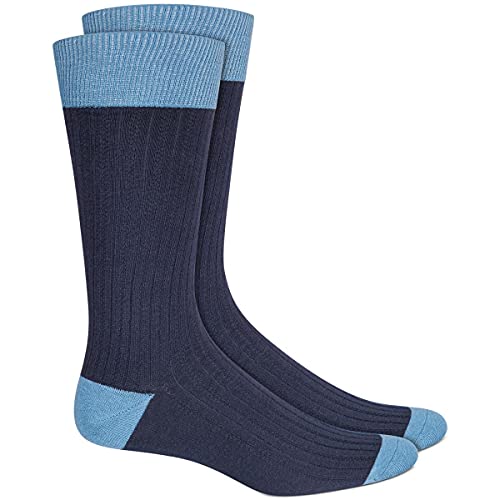 Alfani Mens Knit Colorblock Dress Socks
