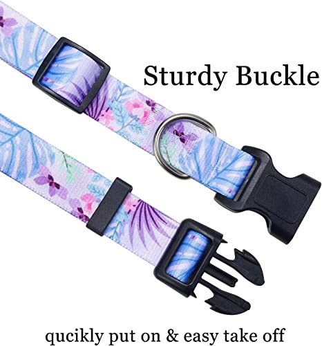 Mihqy Dog Collar and Lead Set including Bohemia Floral Tribal Geometric Patterns - Image 3