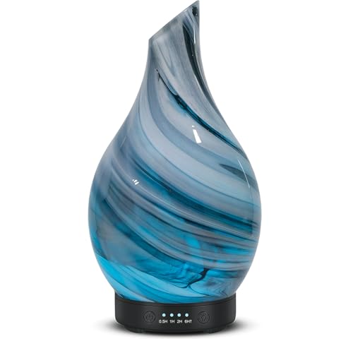Diffuseur d'huiles essentielles Diffuseur d'air électrique Humidificateur pour huiles essentielles Diffuseur d'arôme à ultrasons 150 ML Arrêt Automatique...