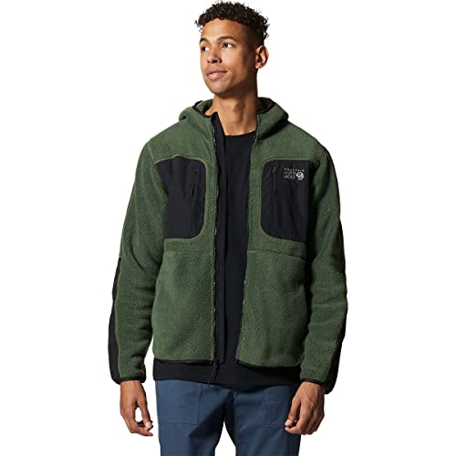 Image of Mountain Hardwear Men's HiCamp Fleece Hoody, Surplus Green, XX-Large