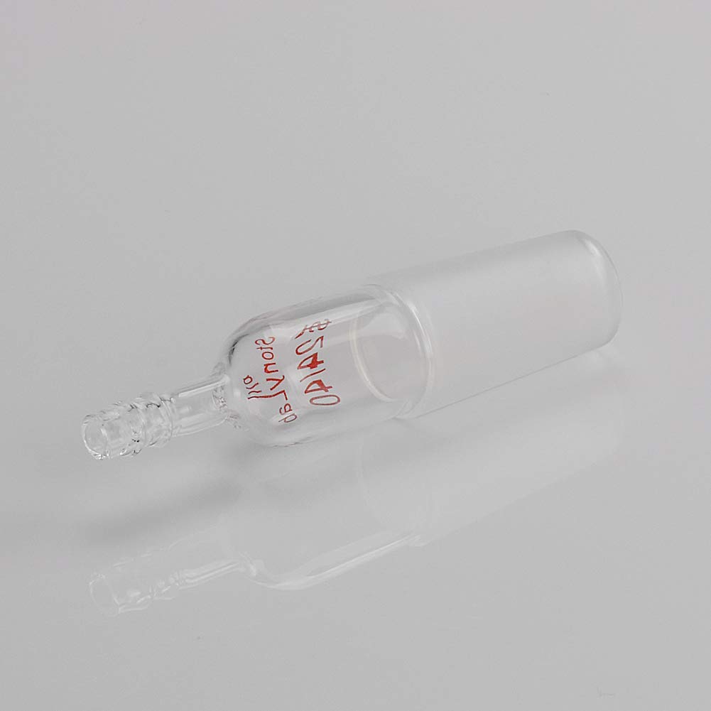 stonylab 5-Pack Adaptateur d'entrée Droite en Verre avec 24/40 Joint de Mâle en Verre et Raccord de Tuyau de 8 mm, Glass Straight Inlet Adapter pour Appareil de Distillation Lab Verrerie