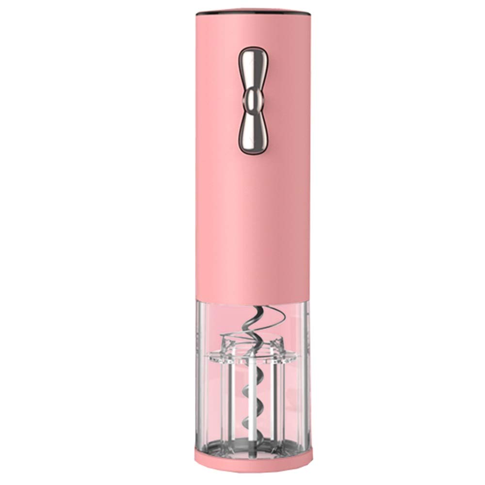 WHOJA Wine Bottle Opener Mini Electric Bottle Opener USB Charging Stainless Steel LED Blue Light Best Housewarming Kitchen Gift Rechargeable (Color : Pink)