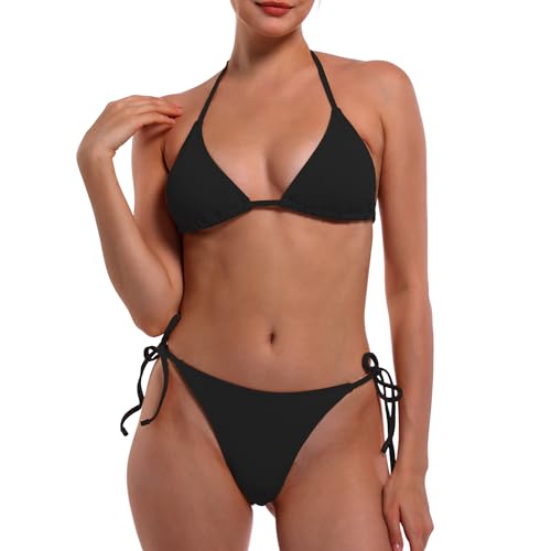 EONAR Bikini Damen Set Sexy Klassischer Triangel Bikini Oberteil...