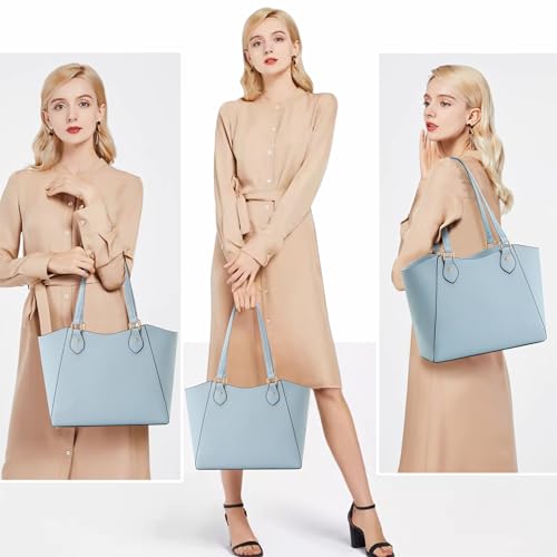 Image of CHICAROUSAL Tote Handbags Purses for Women PU Leather Womens Shoulder Bag | Large Tote Bag for Women, Shoulder Purse, Vegan Leather Purses for Women, Women's Handbags