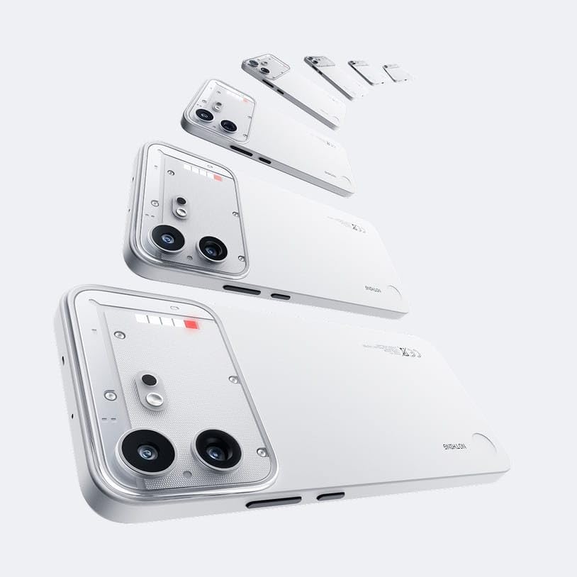 Image of Nothing Phone (4b) 5G (White, 8GB RAM, 256GB Storage) | Snapdragon 6 Gen 4 Processor | 6.77-inch FHD+ AMOLED Display | 6000mAh Battery | 50MP + 8MP Dual Camera | Android 16