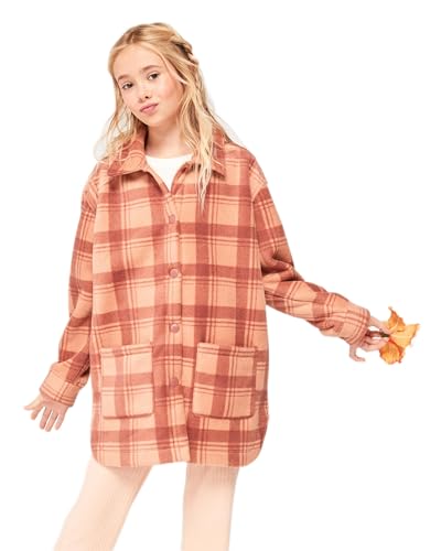 Roxy Girls' Ocean Quiet Flannel Jacket