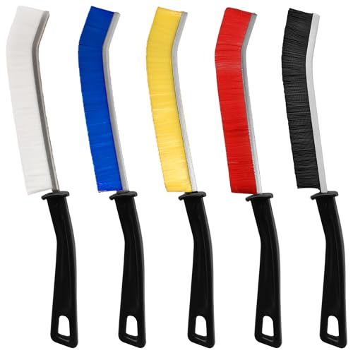 Cepillo Juntas 5 Unds - Cepillo Cerdas Duras - Cepillo Limpia Juntas Suelo - Cepillo Fino para Limpiar Juntas - Cepillo De Juntas - Cepillo Juntas Limpieza Hogar - Cepillo Limpieza Hogar (Multicolor)