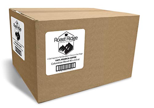 Roast Ridge Coffee 2.0 Oz. Portion Pack Pre-Measured For Single Pot Of Coffee, Colombian Blend 40 Pouches #TOP3