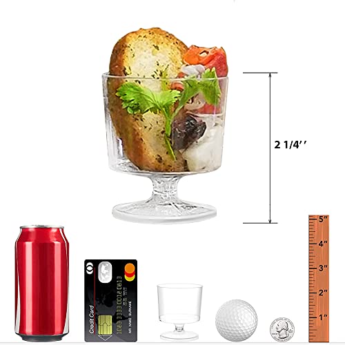Lakesstory 2 Oz Wine Plastic Glassess Pack Of 10 Small Wine Sampler Glasses Plastic Wine Glasses 2Oz Tasting Drinking Glasses Recyclable Tumbler Mini Dessert Cups Appetizer Cups Degustation #TOP1