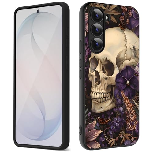 Coque Samsung S26 antidérapante en silicone liquide fin motif violet