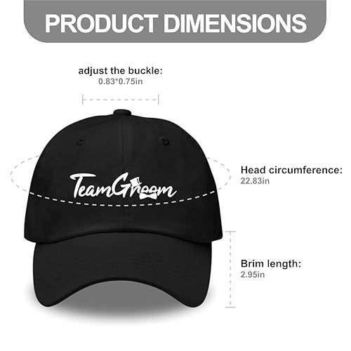 Image of LADY&HOME Bachelor /Bachelorette Party Baseball Hats Set, Embroidered Adjustable Cotton Truck Caps
