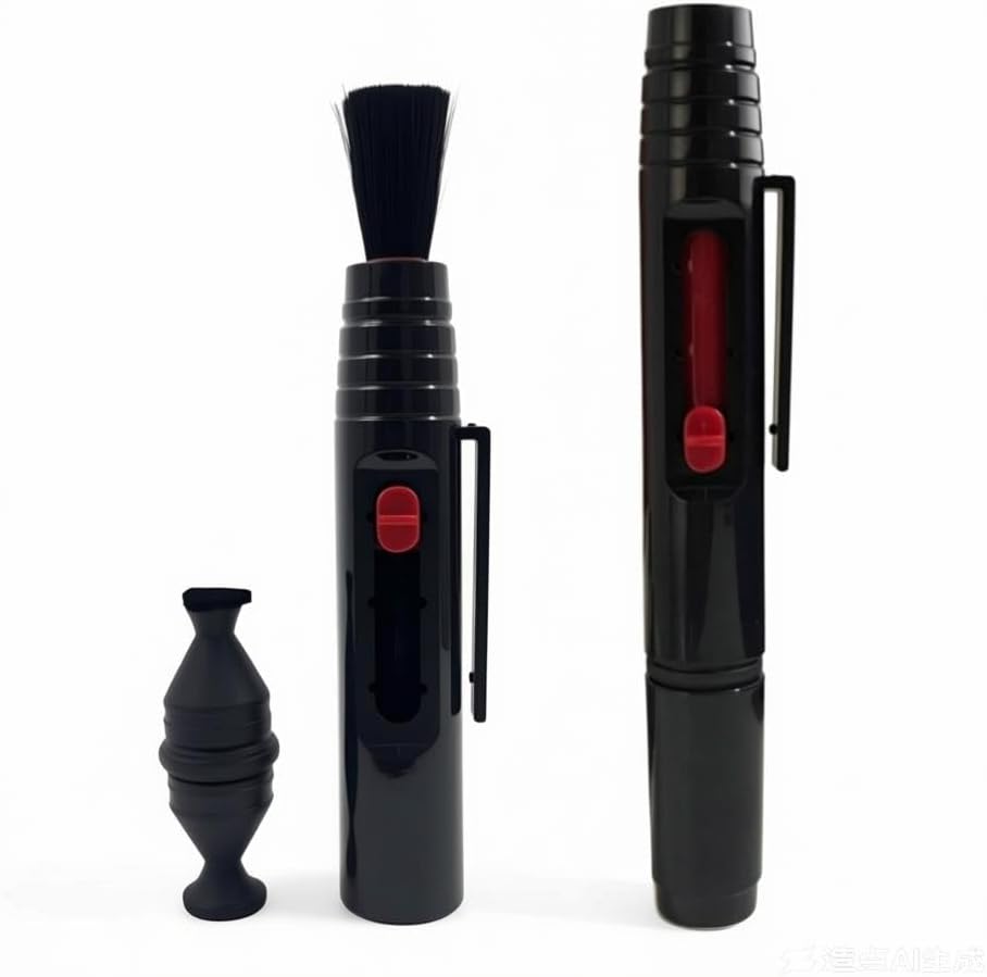 2pcs Lens Cleaning Pen with Carbon Cleaning Head and Brush for DSLR Digital Camera and Drone, Telescope, Magnifying Glass, Mobile Phone Screen, etc.