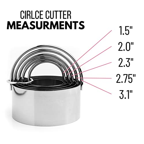 Cookie Cutter Kingdom - Cookie Cutters - Cookie Cutter Mold Perfect For Cakes Biscuits And Sandwiches (Biscuit Cutter 5 Pack) #TOP1