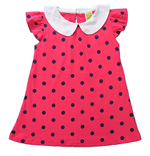 Image of Clothe Funn New Born Knee Length Baby Girl Dress (Coral, 0-3 Months)