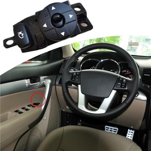 Commande rétroviseur électrique Kia Sedona bouton ajustement fluide 93540-4D101 - 6