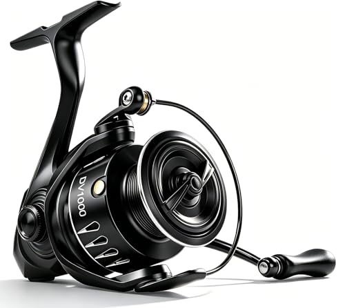 DV1000 Spinning Fishing Reel, 5.2:1 Gear Ratio, 5+1 Stainles