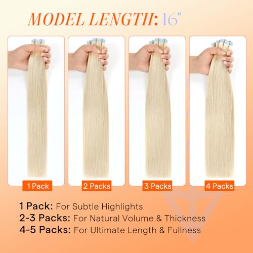 Image of Full Shine Injected Tape in Hair Extensions Human Hair, Color 1 Black, 14 Inch 40 Grams 20 Pcs, Machine Remy Invisible Tape in Extensions, Natural Movement, Glossy Finish, Smooth Comfortable