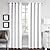 AMPHIWELL Linen Blackout Curtains