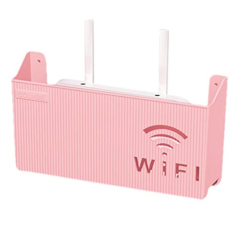 Rrlihjgu Caja de almacenamiento para enrutador WiFi caja de almacenamiento para enrutador WiFi montado en la pared caja de montaje en pared para estante enrutador inalámbrico caja organizadora de