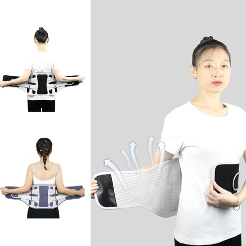 Cinturón lumbar ajustable transpirable y ergonómico con almohadilla de apoyo 2