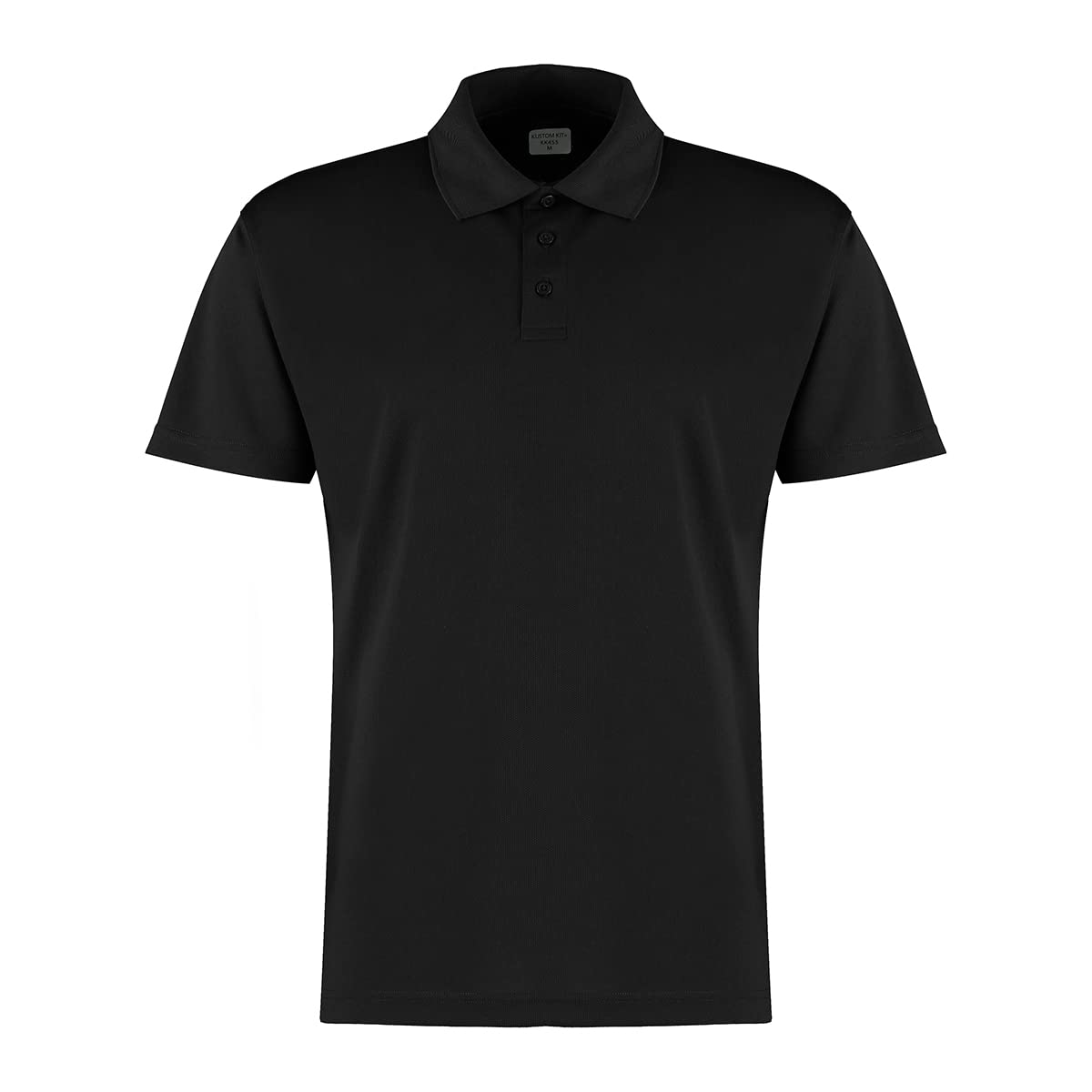 Kustom Kit Men's Cooltex Wicking Polo Shirt, Black, XXL