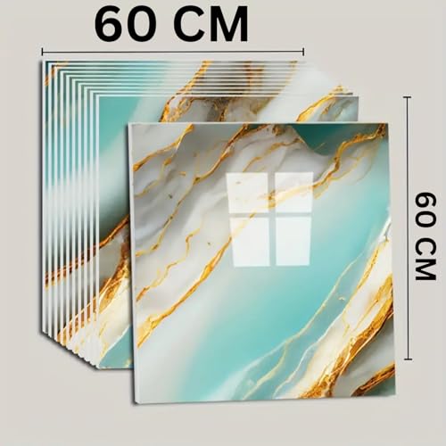 Image of WALLVEAR Marble PE Foam Wall Panel Sheet Pack of 16 | Wall Decoration | 3mm Foam Panel | Water Resistant | Scratch Resistant | Peel Stick | Interior Makeover