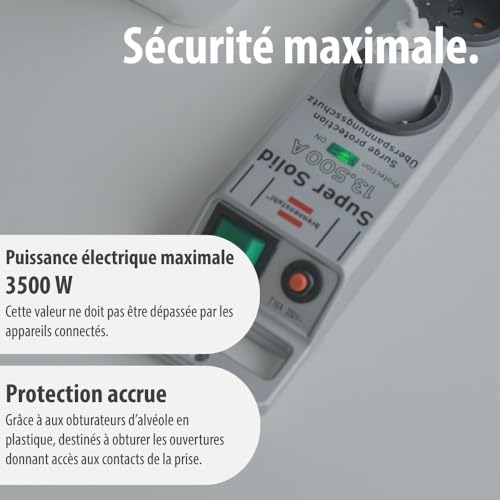 Multiprise Brennenstuhl Super-Solid protégeant vos appareils contre les surtensions - 6