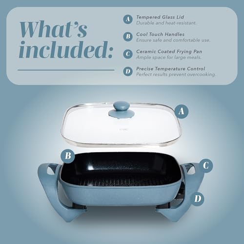 image for COOK WITH COLOR Electric Skillet - 12