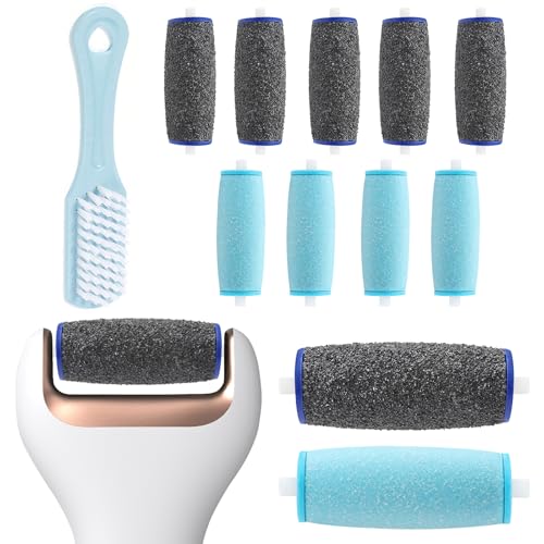11 Rodillos Rugosos Rodillos Lijadores para Recambio 2 Tipos de Rugosidad Compatible Con Velvet Smooth Diamond Crystals/Lima Electrónica Velvet Smooth Wet&Dry