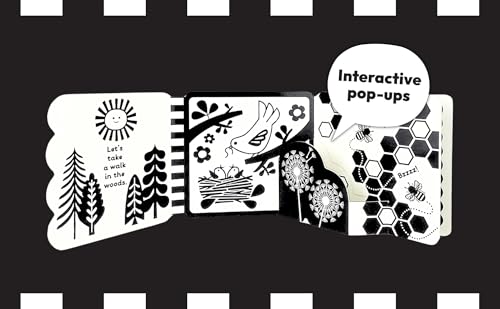 Image of Look, Look, Baby! Forest: Black and White High Contrast Tummy Time Book for Newborns