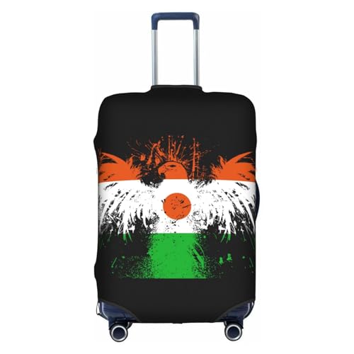 Travel Luggage Cover Niger Nigerien Flag Fashion Washable Baggage Suitcase Protector Fit For Luggage Small