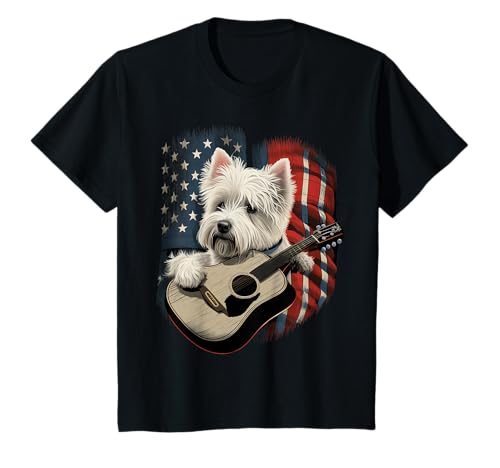 American West Highland White Terrier USA Westie County Music T-Shirt